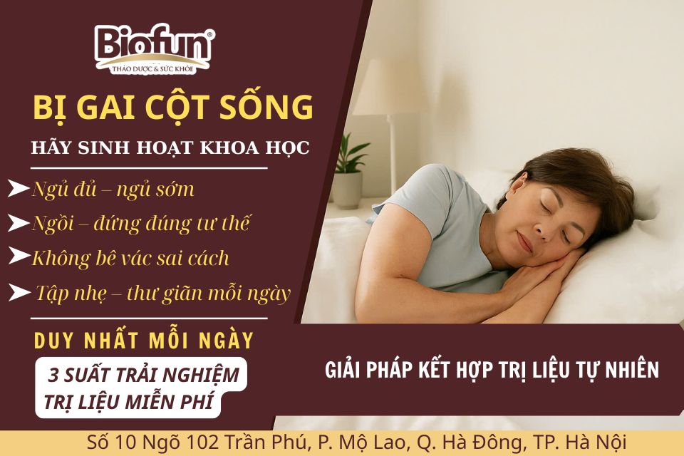 4 Nguyên Tắc Sinh Hoạt Khoa Học Cho Người Bị Gai Cột Sống