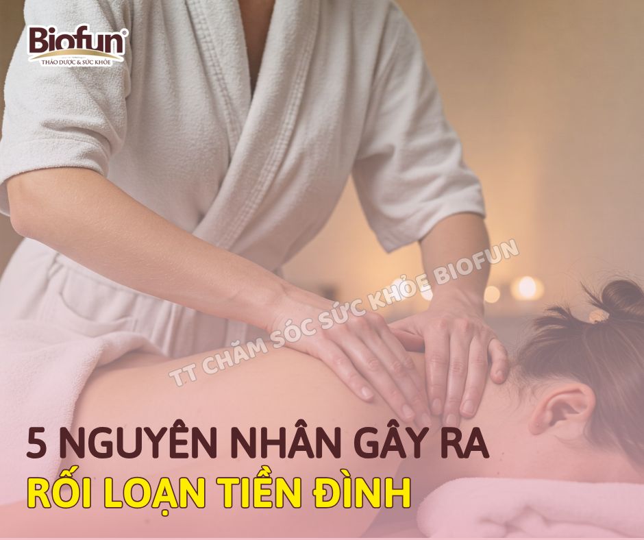 5 nguyên nhân gây ra rối loạn tiền đình tới Biofun ngay
