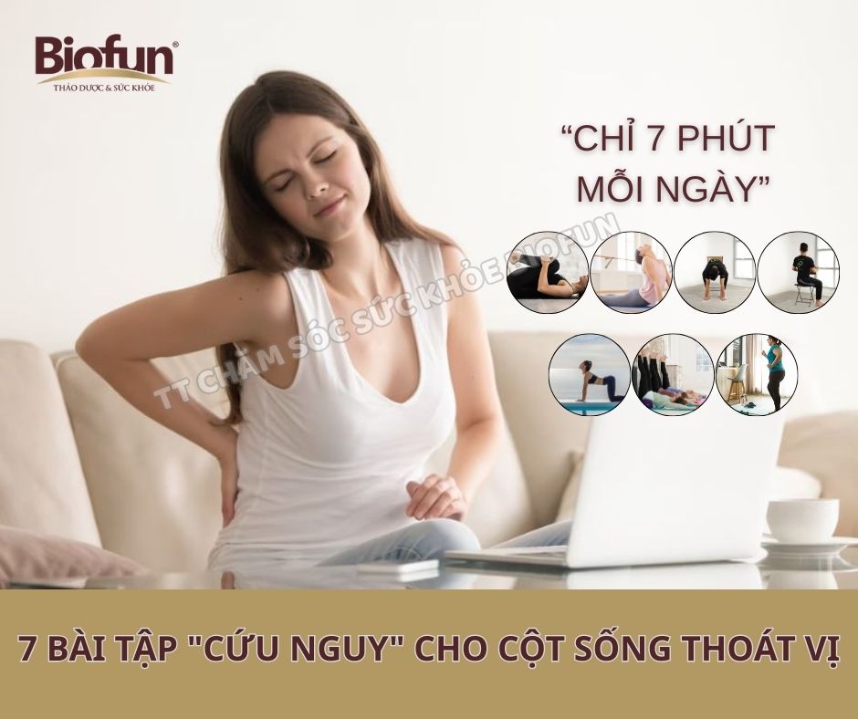 7 bài tập giảm đau cho thoát vị đĩa đệm