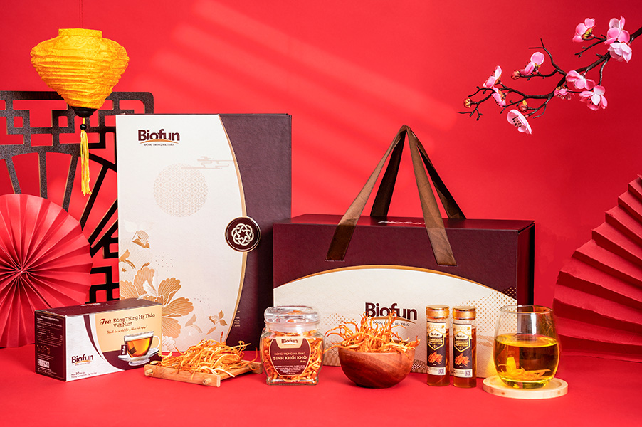 BỘ QUÀ TẾT 2022 ĐÔNG TRÙNG HẠ THẢO BIOFUN PREMIUM