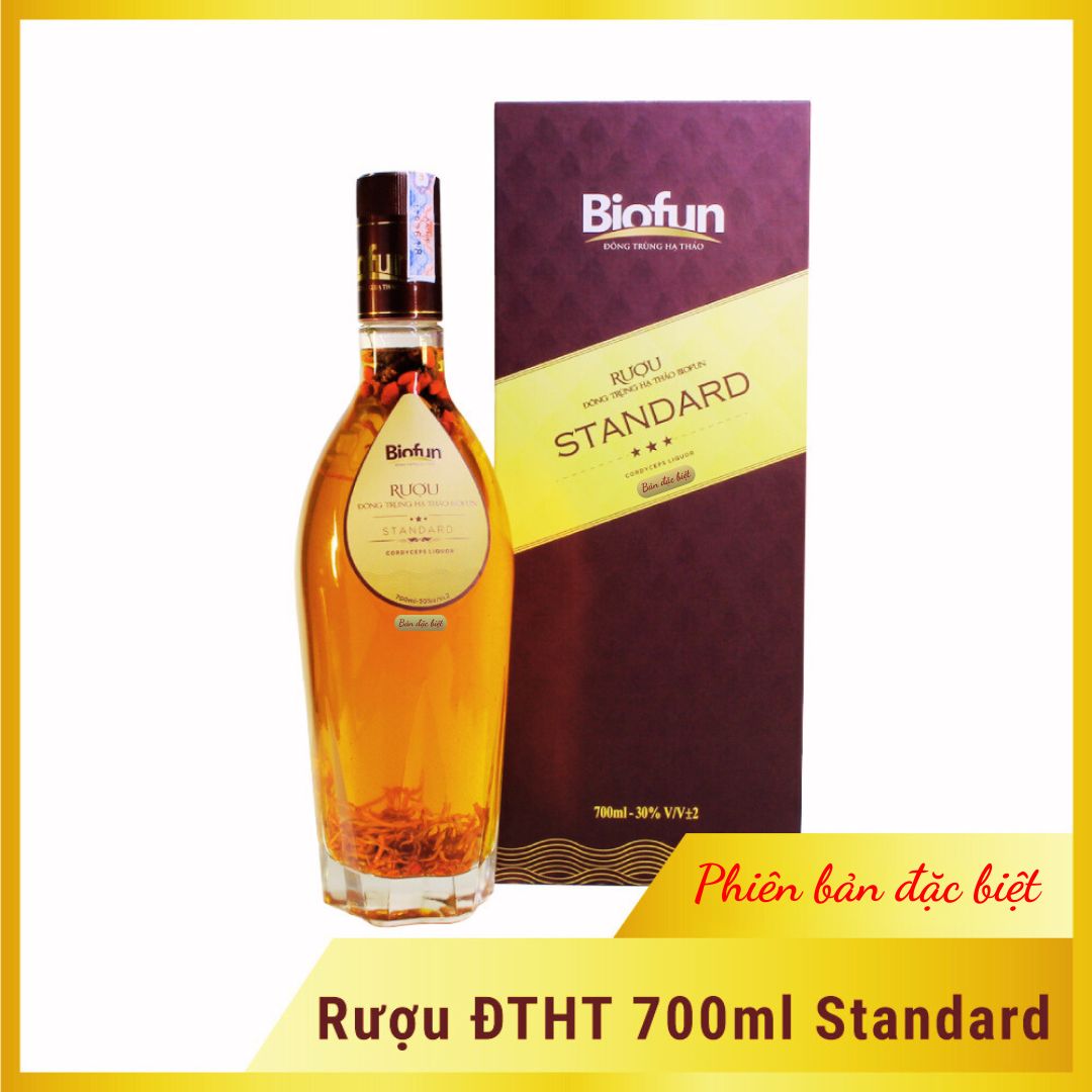 Rượu Đông Trùng Hạ Thảo BioFun 700ml Standard – Phiên Bản Đặc Biệt