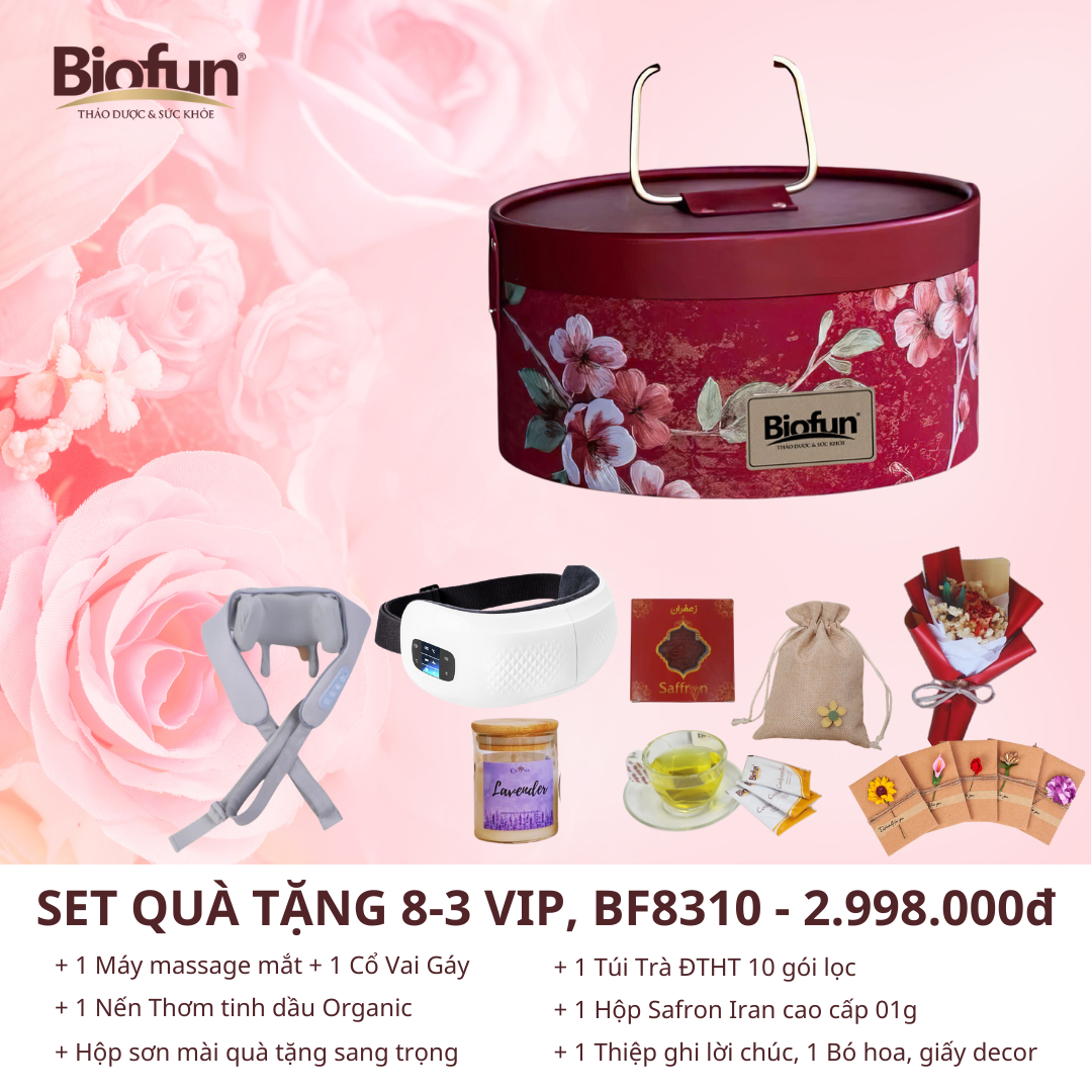 Set 5 - biofun - bộ quà tặng ngày phụ nữ 8-3 cao cấp