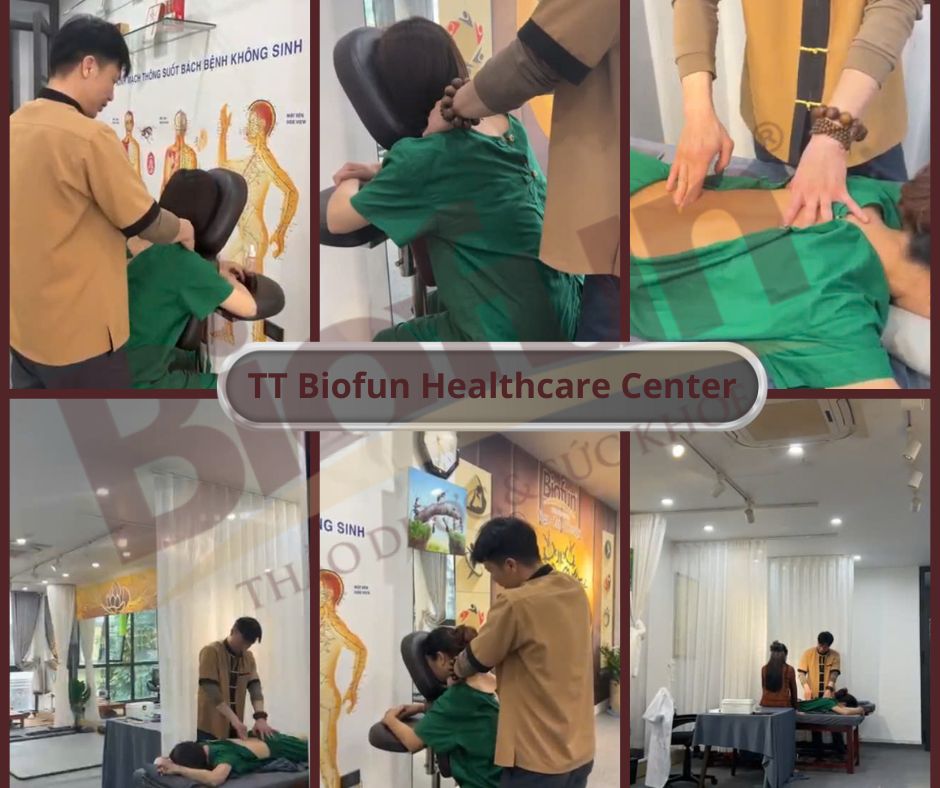Giải pháp trị liệu cổ vai gáy tại Biofun
