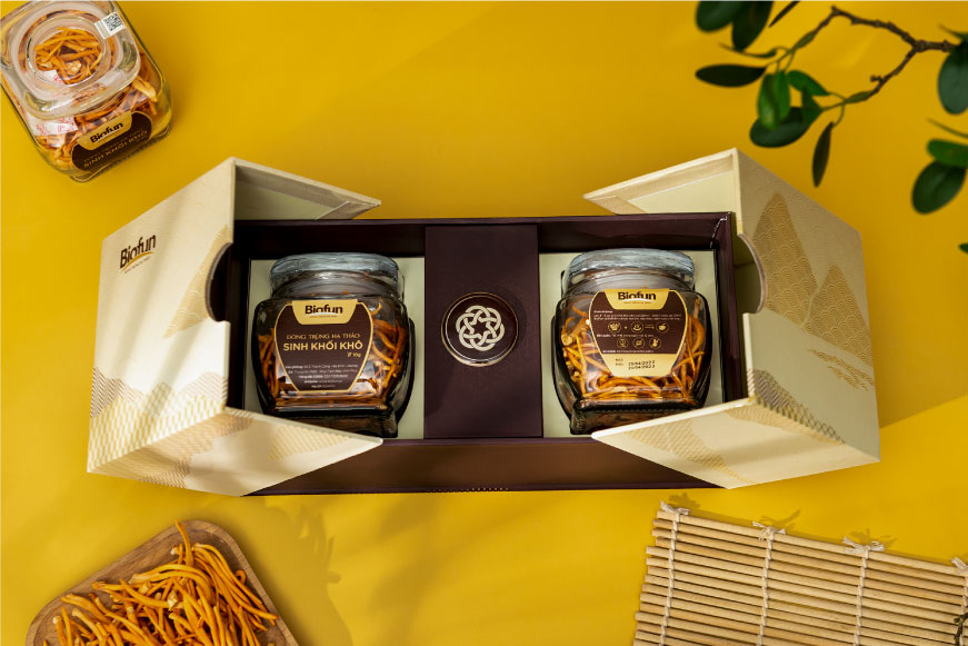 Hộp đôi đông trùng hạ thảo sinh khối khô 10g