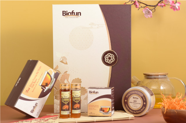 Hộp Quà Tết 2022 Đông Trùng Hạ Thảo Biofun Luxury