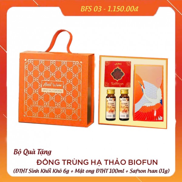 Bộ Quà Tặng Cao Cấp Đông Trùng Hạ Thảo Biofun BFS03