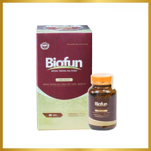Viên Nang Đông Trùng Hạ Thảo Việt Nam Biofun Hộp 30 Viên