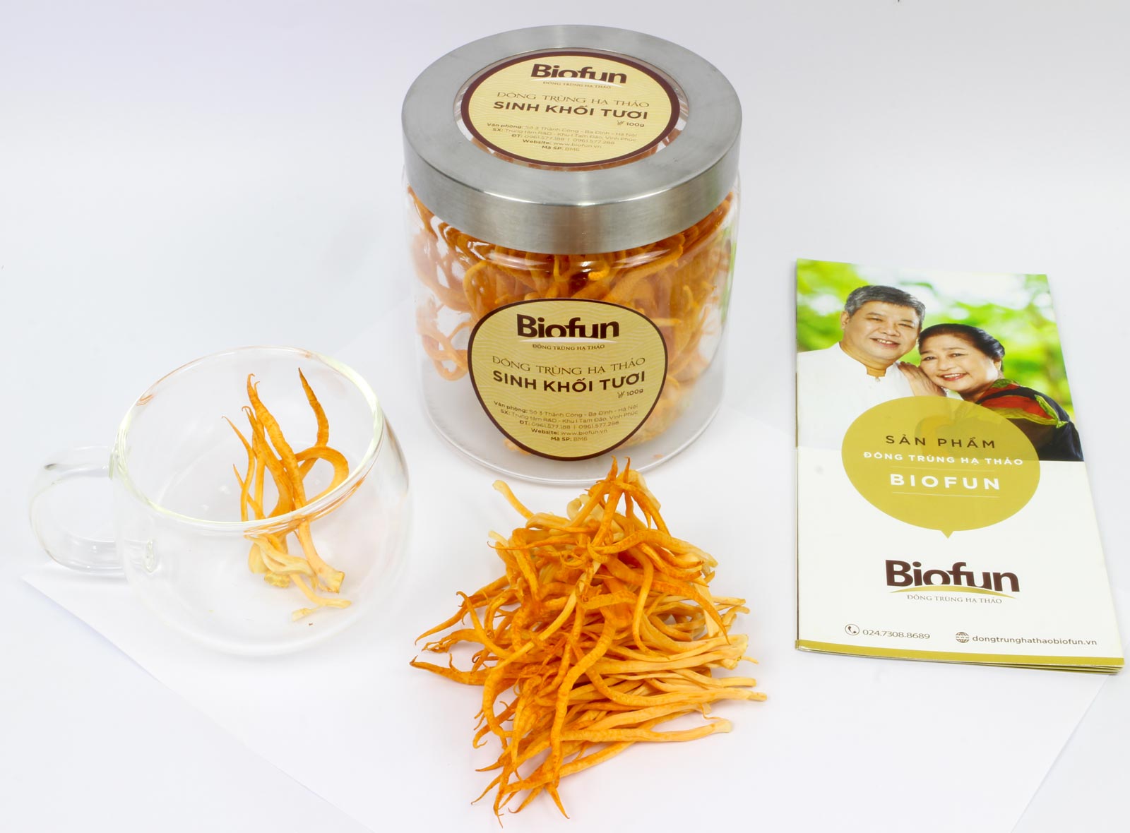 Đông Trùng Hạ Thảo Sinh Khối Tươi Biofun 2